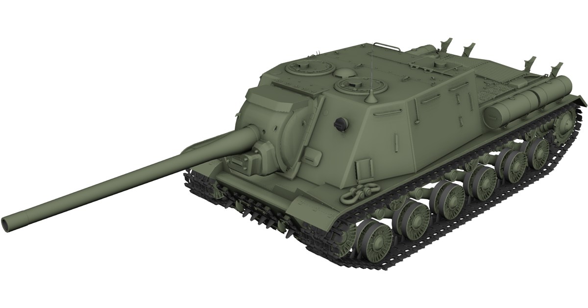 Object 243 ISU-122 3D Model - 3D CAD Browser
