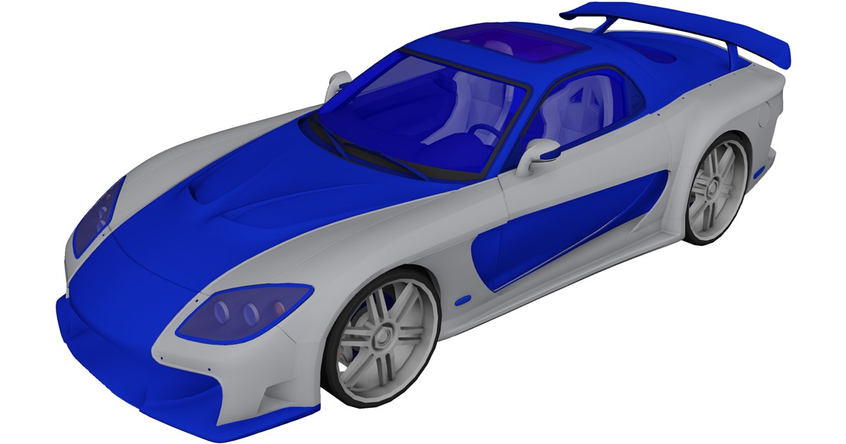 Mazda rx7 [Tuned] 3D Model - 3D CAD Browser