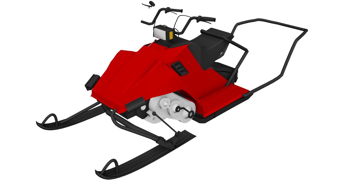 Snowmobile 3D Model - 3D CAD Browser