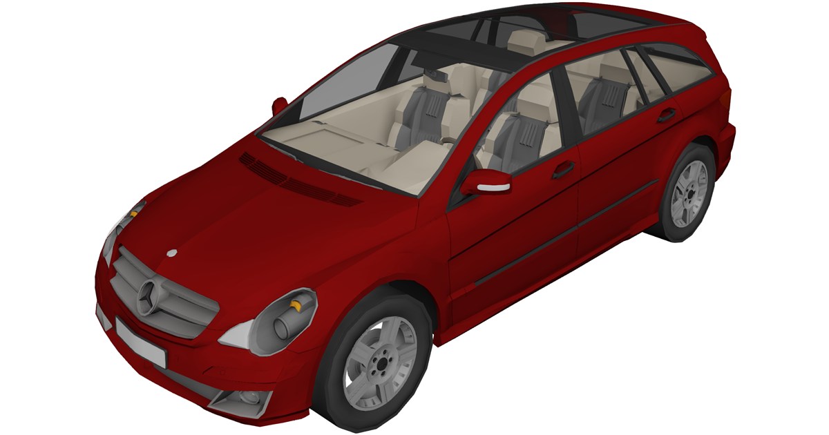 Mercedes-Benz R-Class 3D Model - 3D CAD Browser