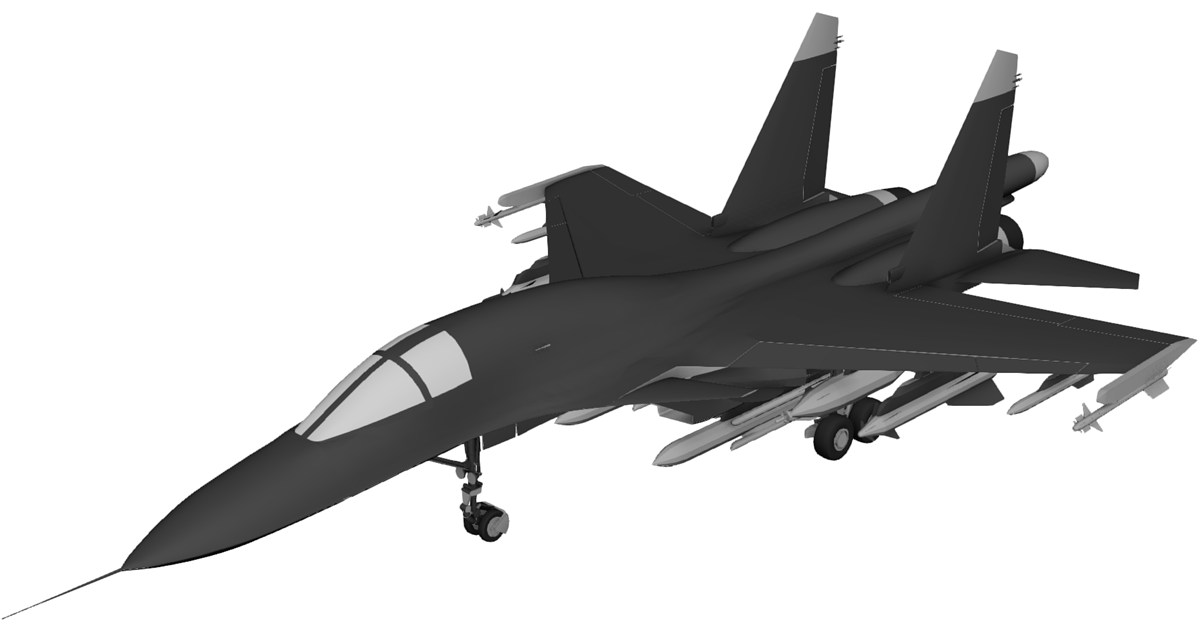 Sukhoi Su-27IB Flanker 3D Model - 3D CAD Browser