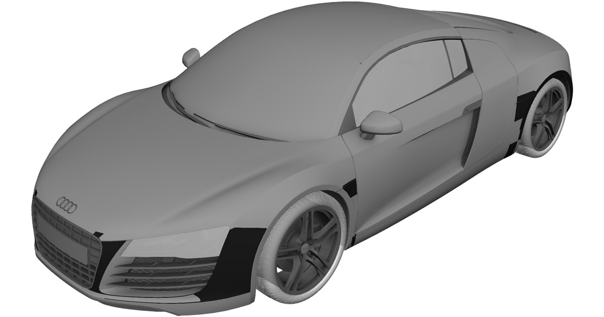 Audi R8 3D Model - 3D CAD Browser