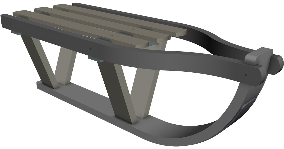 Sledge Structure Sport Sledge CAD Model - 3D CAD Browser