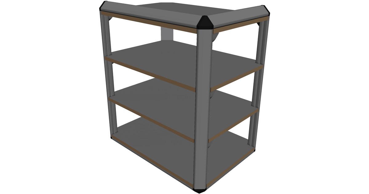 Av Rack Autocad Stereo Rack CAD Model - 3D CAD Browser