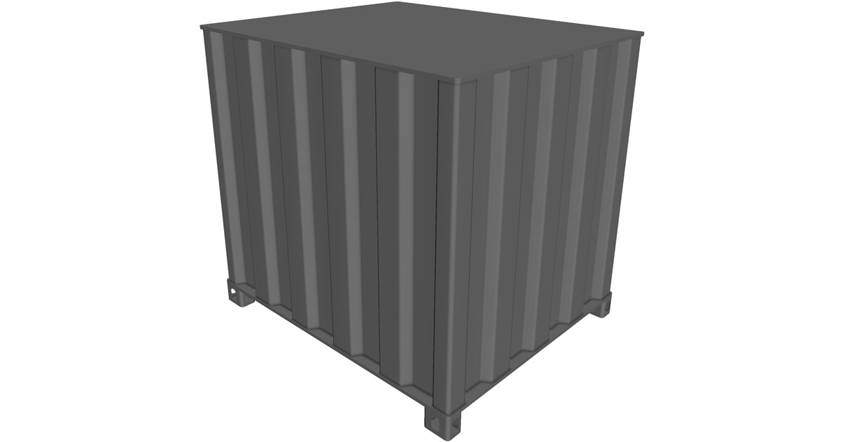 Shipping Cargo Square Container CAD Model - 3D CAD Browser