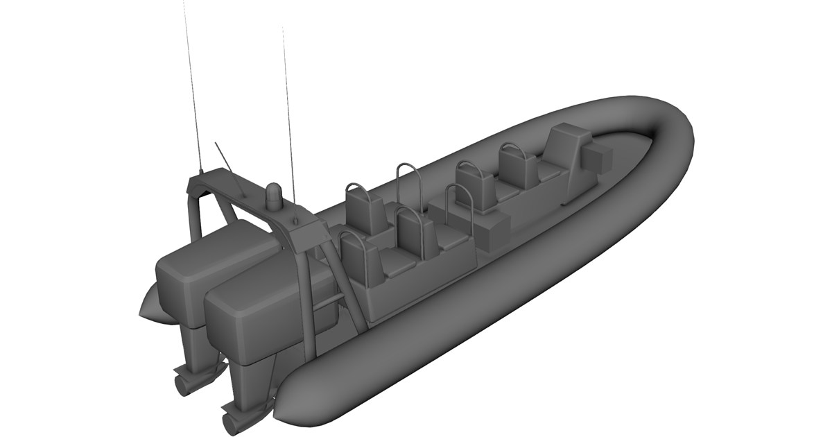 RHIB 3D Model - 3D CAD Browser