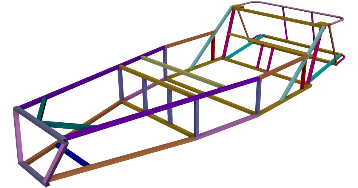 Frame Locost CAD Model - 3D CAD Browser