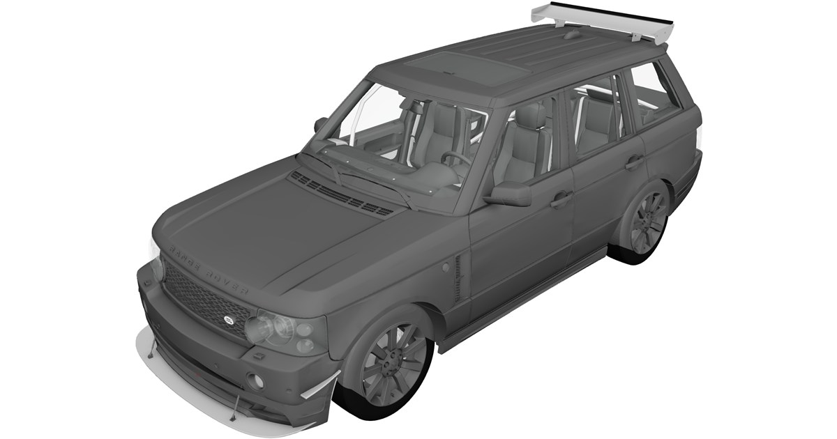 Range Rover Sport [Tuned] 3D Model (2008) - 3D CAD Browser