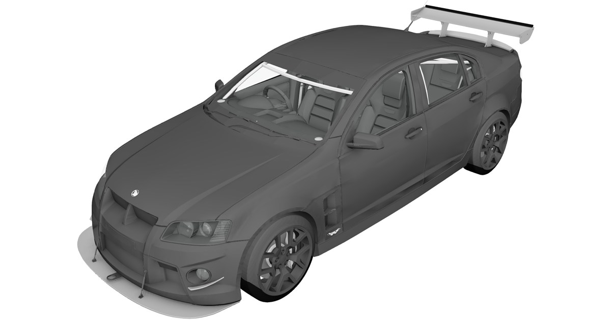Holden HSV 3D Model (2009) - 3D CAD Browser