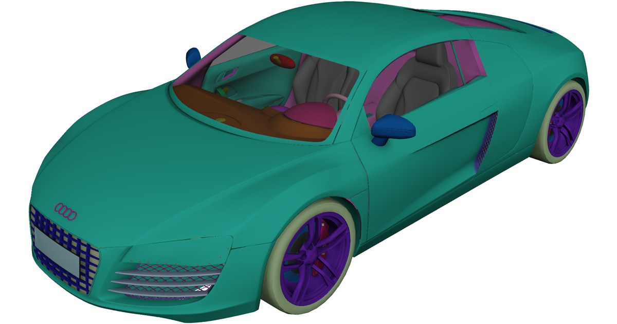 Audi R8 3D Model - 3D CAD Browser