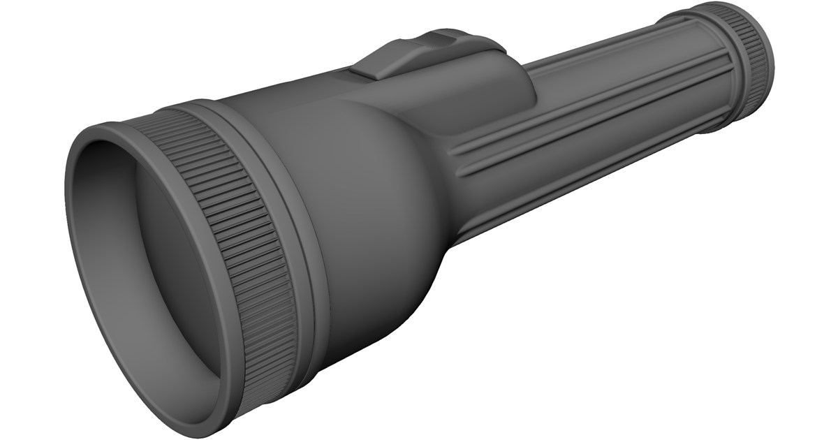 Flashlight CAD Model - 3D CAD Browser