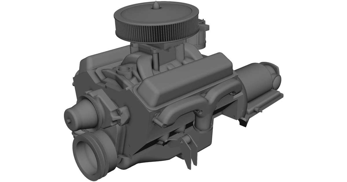 Chevrolet Chevelle V8 Engine CAD Model - 3D CAD Browser