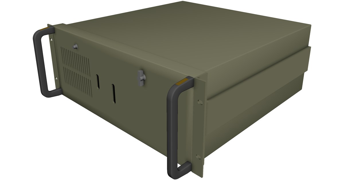 Rackmounted Computer with Motherboard CAD Model - 3D CAD Browser