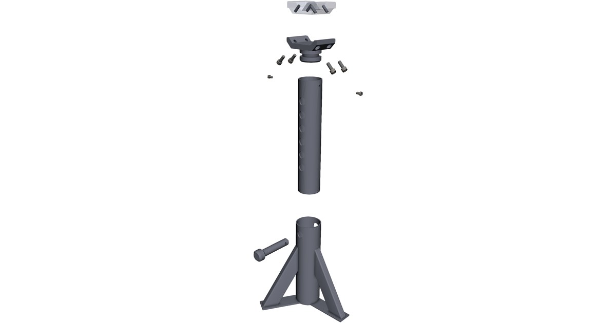 Axle Support Stand CAD Model - 3D CAD Browser
