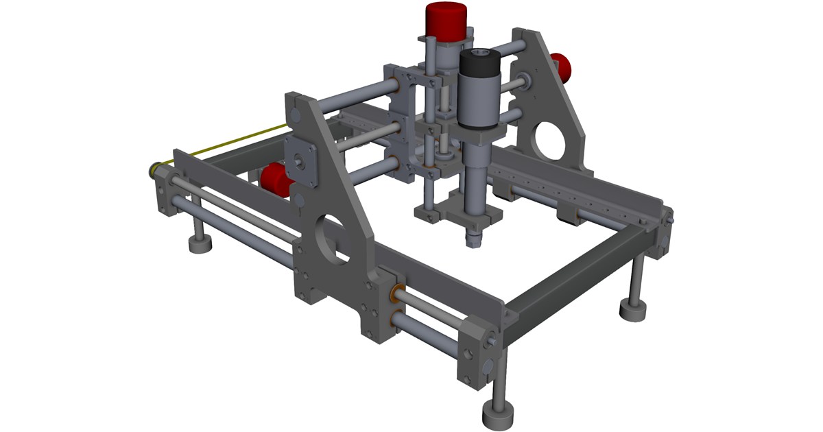 CNC Router Machine CAD Model - 3D CAD Browser