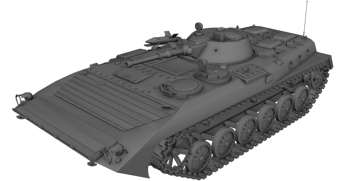 BMP Battle Infantry Vehicle 3D Model - 3D CAD Browser