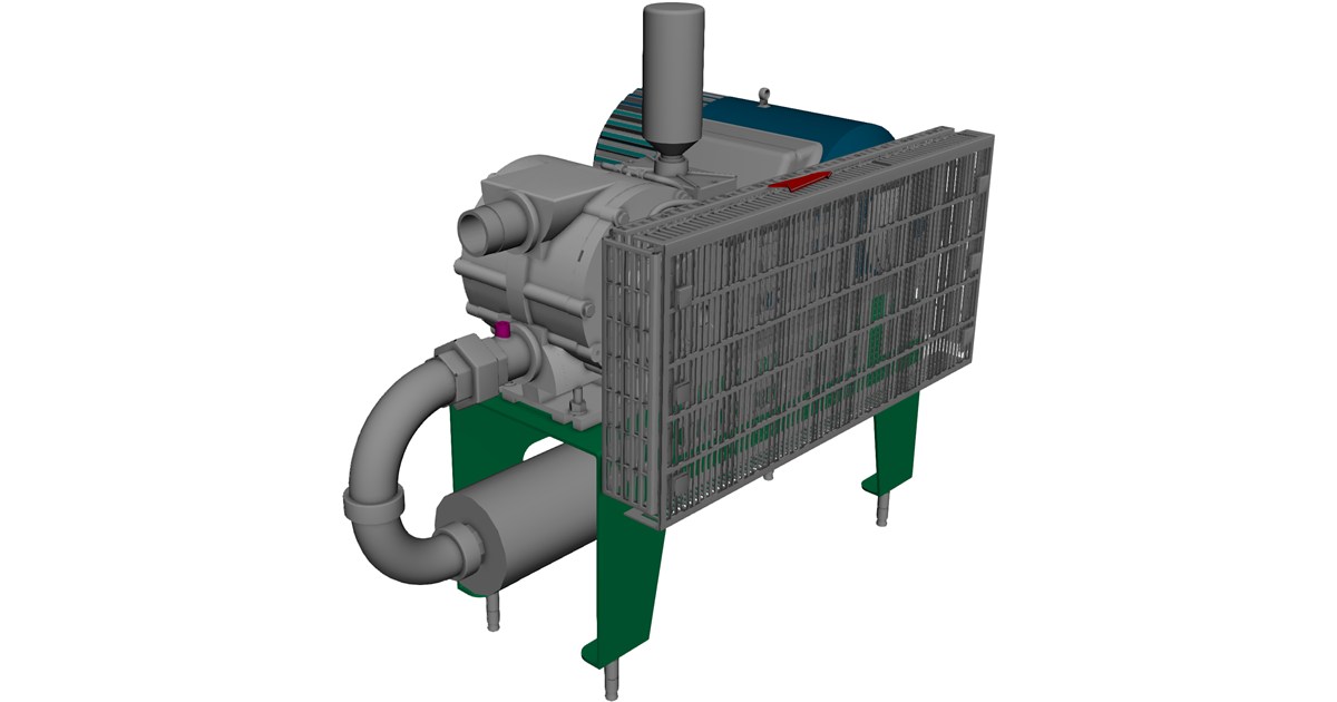 Vacuum Pump CAD Model - 3D CAD Browser
