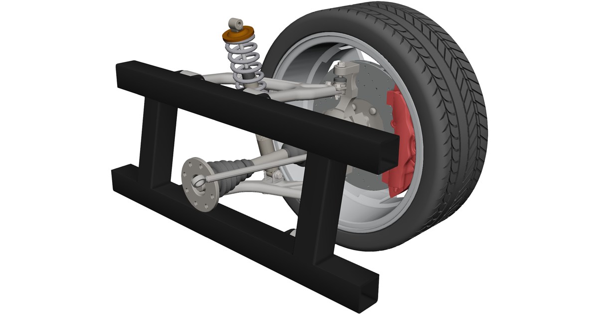 Suspension Vehicle CAD Model - 3D CAD Browser