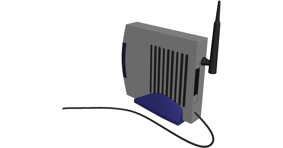 Modem Mockup Modem Wireless 3D Model - 3D CAD Browser