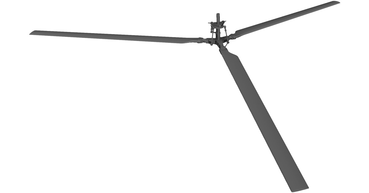 Helicopter Rotor CAD Model - 3D CAD Browser