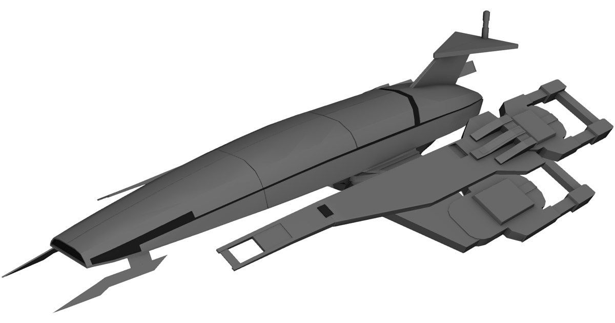 Mass Effect Normandy SSV SR1 3D Model - 3D CAD Browser
