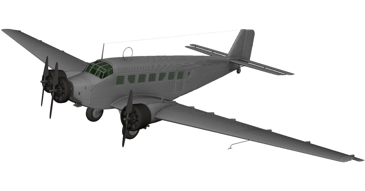 Ju92 Rig Junkers Ju 52 G9 3D Model - 3D CAD Browser