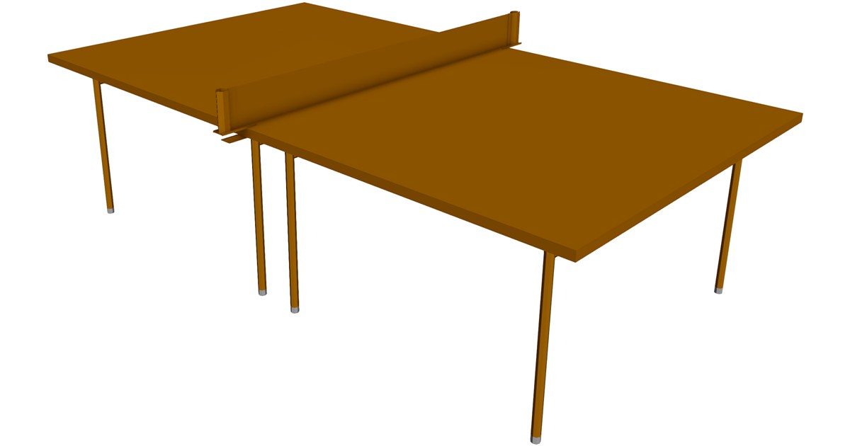Pinpoint Table Pinpong Table 3D Model - 3D CAD Browser
