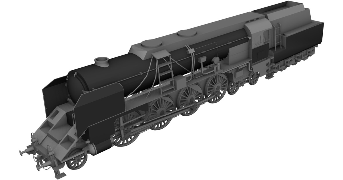 Steam Engine 12 BR12 Austrian Steamengine 3D Model - 3D CAD Browser