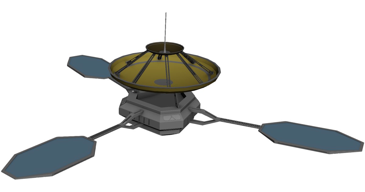 Deep Space Probe 3D Model - 3D CAD Browser
