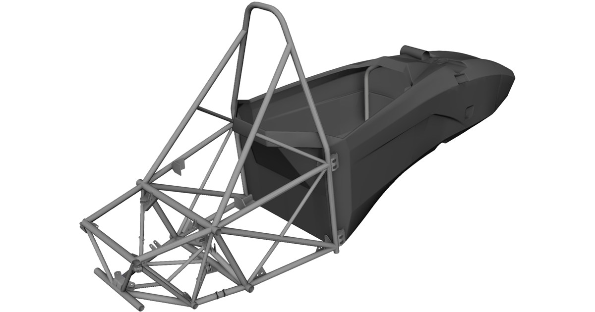 Formula SAE Monocoque and Frame CAD Model - 3D CAD Browser