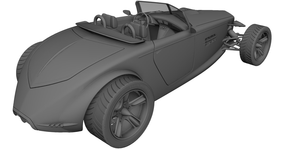 Sabre Hot Rod Concept 3D Model - 3D CAD Browser