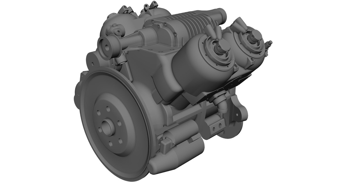 Car V4 Engine CAD Model - 3D CAD Browser