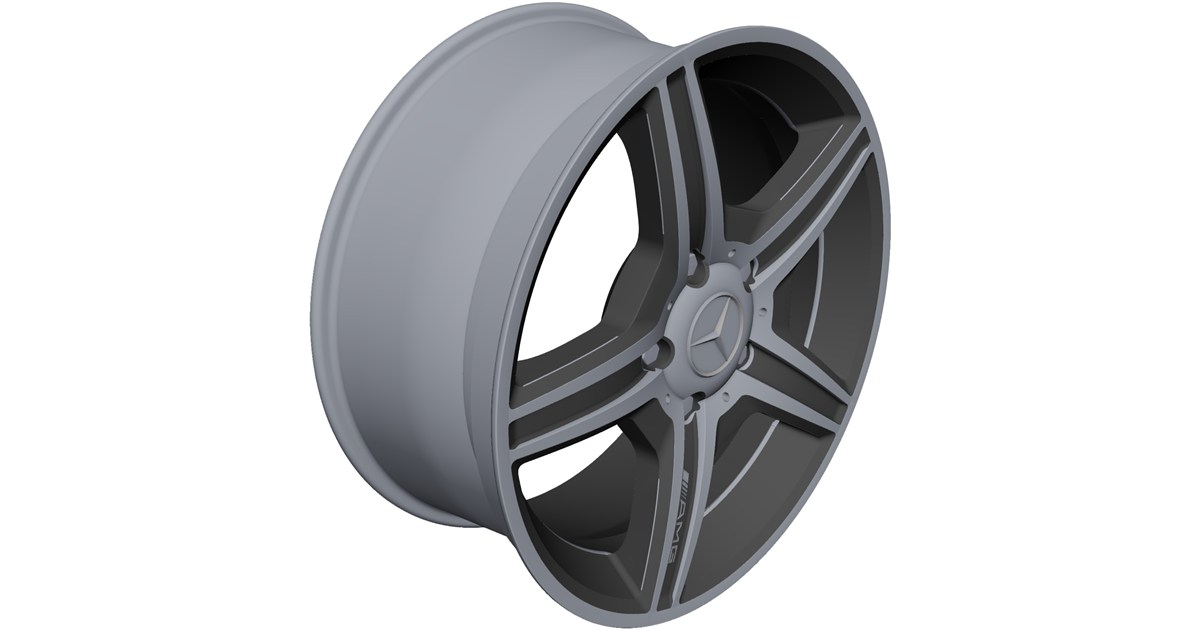 Mercedes-Benz AMG Alloy Wheel CAD Model - 3D CAD Browser