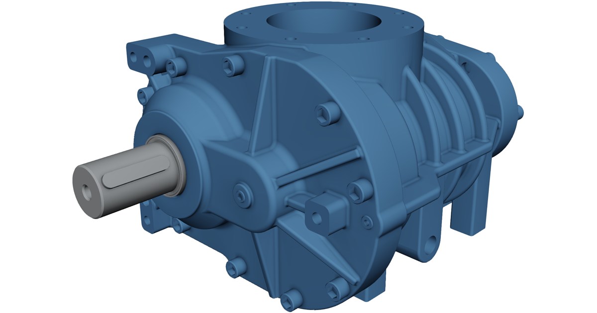 Screw Compressor Rendering Screw Compressor CAD Model - 3D CAD Browser