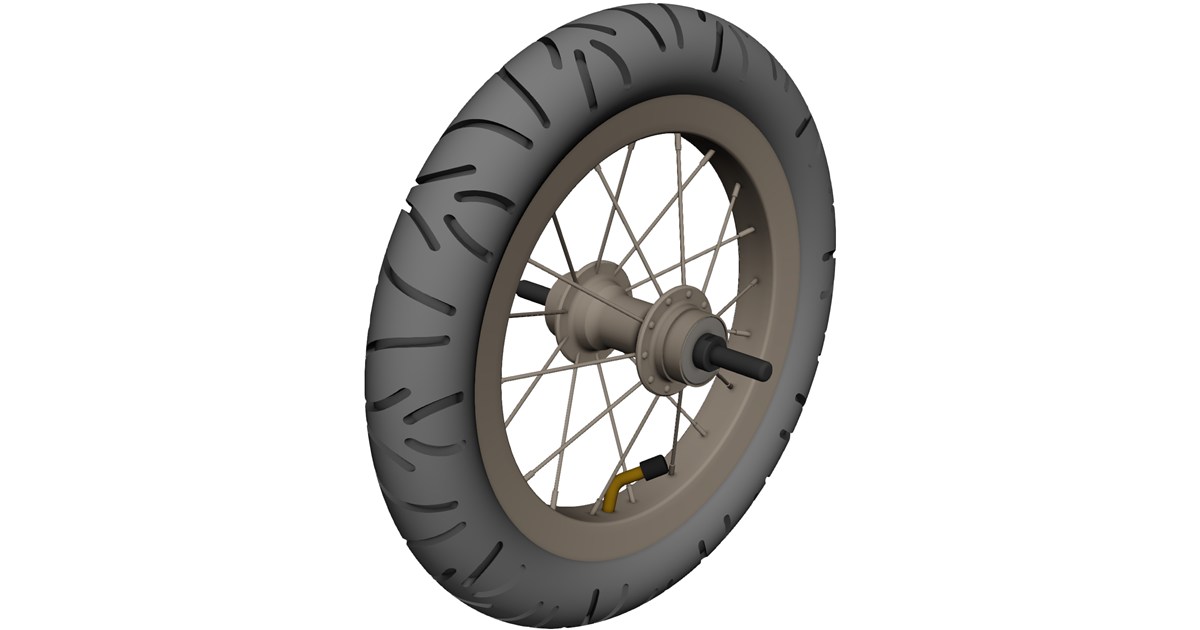 Wheel 12 inch CAD Model - 3D CAD Browser