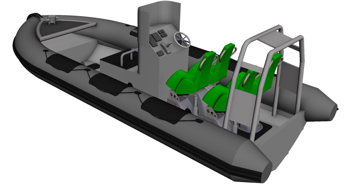 RHIB CAD Model - 3D CAD Browser