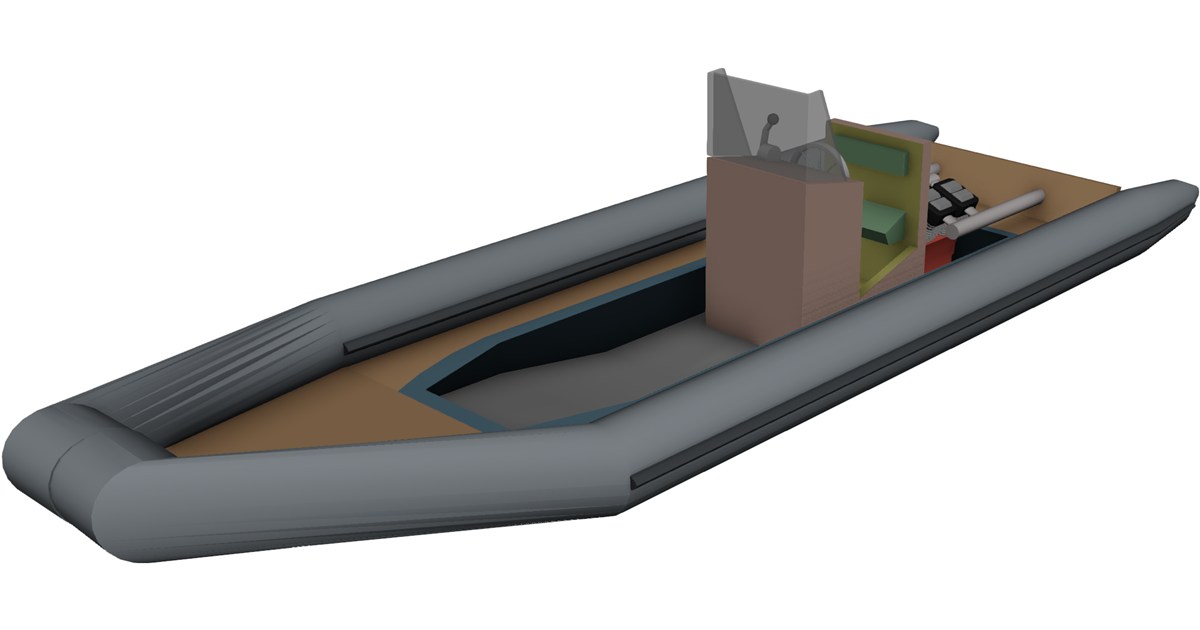 Rigid Inflatable Boat [RIB] 3D Model - 3D CAD Browser