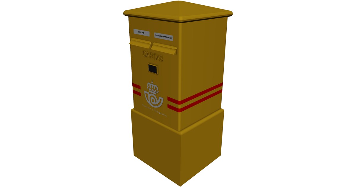 Post Box Free 3D Model - 3D CAD Browser