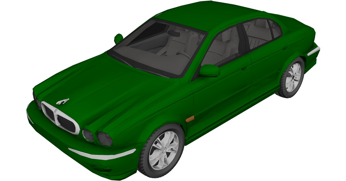 Jaguar X Type 3D Model (2003) - 3D CAD Browser