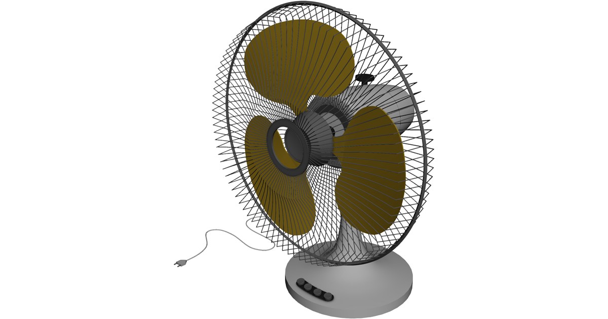 Table Fan Free 3D Model - 3D CAD Browser