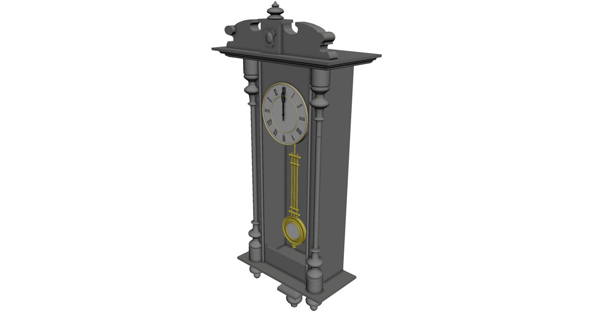 Pendulum Clock 3D Model - 3D CAD Browser