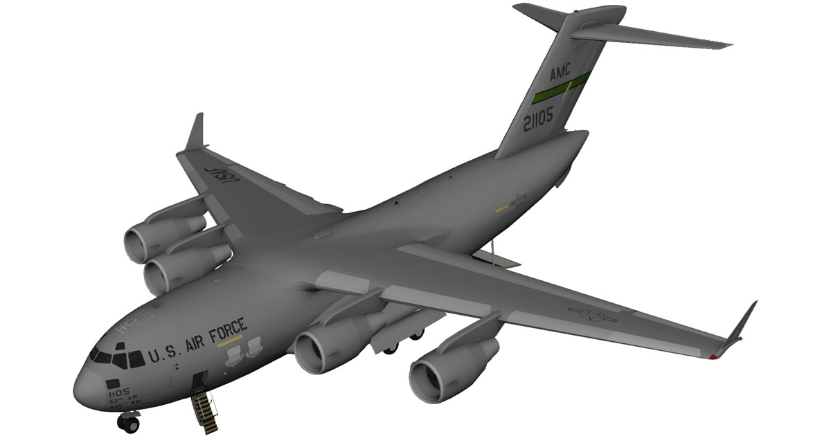 Boeing C-17 Globemaster III 3D Model - 3D CAD Browser