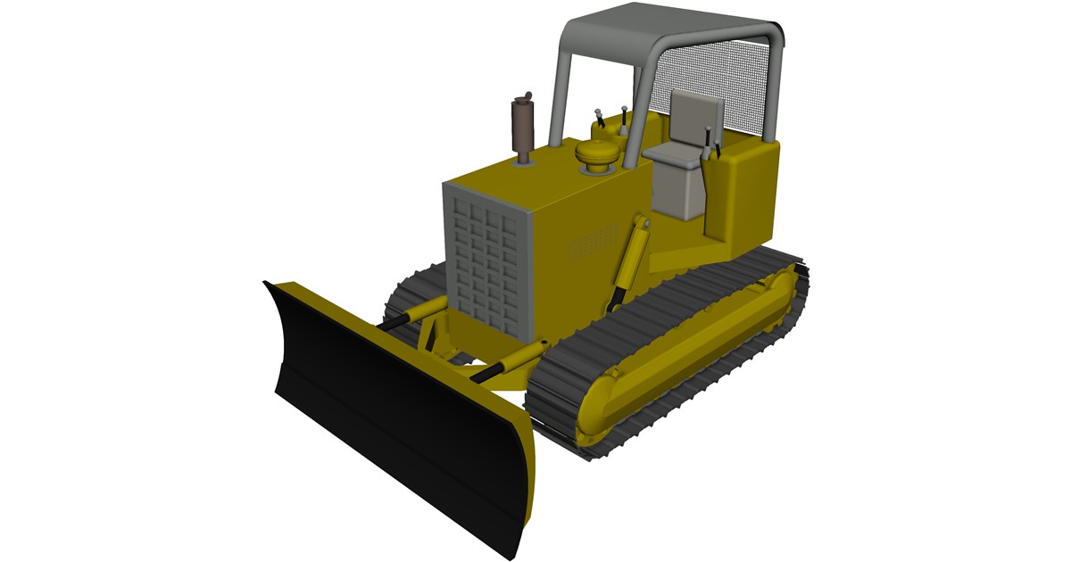 Bulldozer 3D Model - 3D CAD Browser