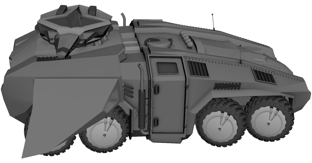 BTR Tank Future 3D Model - 3D CAD Browser
