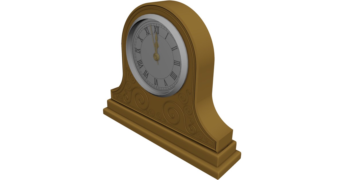 Mantle Clock 3D Model - 3D CAD Browser