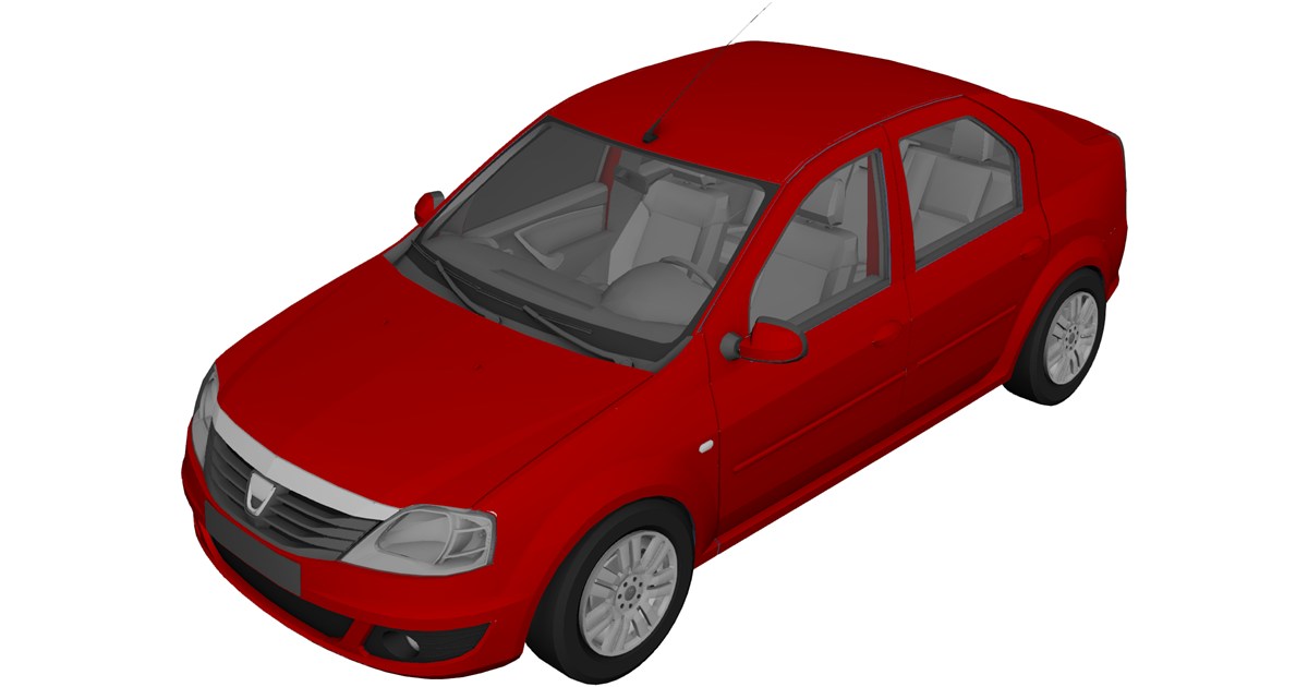 Renault Logan 3D Model - 3D CAD Browser