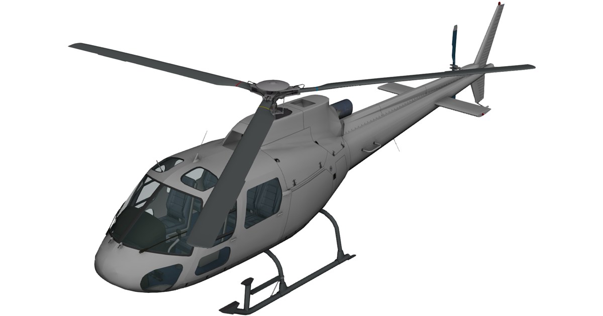 Eurocopter AS-350 Ecureuil 3D Model - 3D CAD Browser
