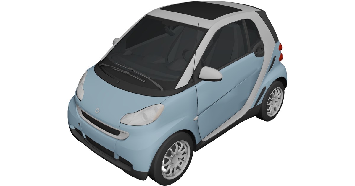 Smart ForTwo [W451] 3D Model (2011) - 3D CAD Browser