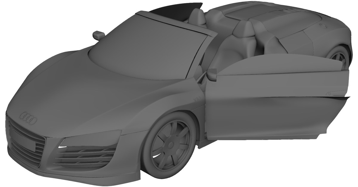 Audi R8 Spyder V10 CAD Model - 3D CAD Browser
