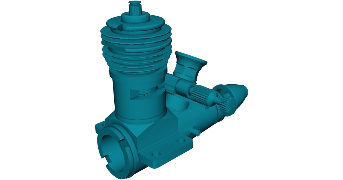 RC Engine 3D Model - 3D CAD Browser